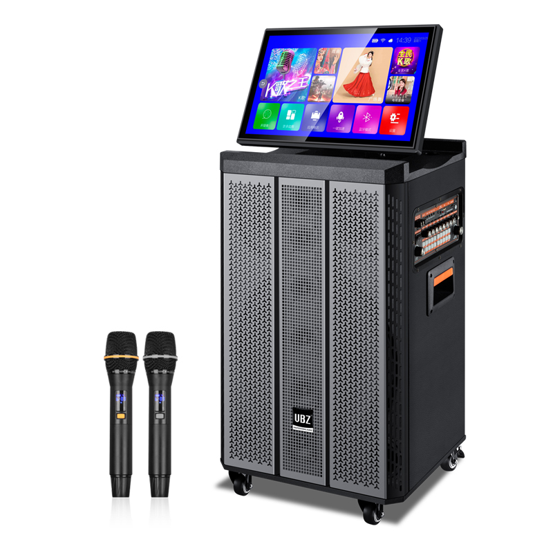 UBZ视频音响户外广场舞拉杆音箱带显示屏